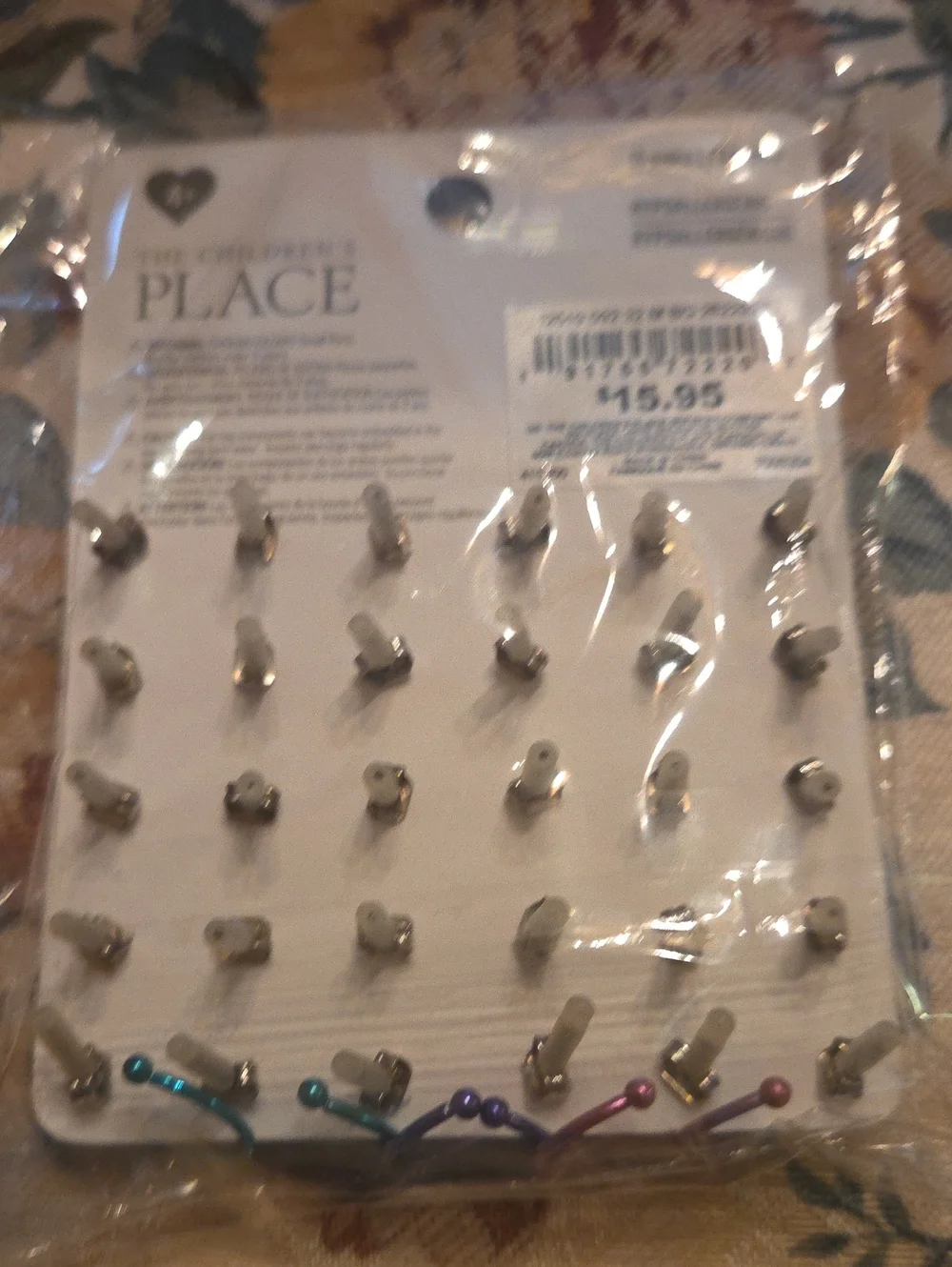 New 15 Pairs Childrens Place Earrings, Unicorns Hoops Butterflies Cat Rainbow Cz